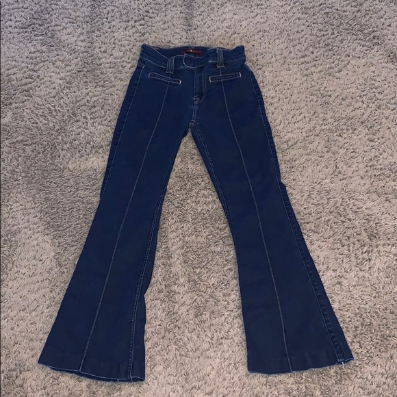 7 For All Mankind Denim - 7 for All Mankind dark high waisted flare jeans 26